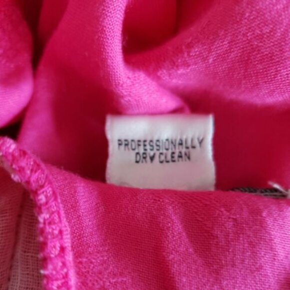 Vintage Sarah Elizabeth Pink Pleated Bodice Dress Sz 8 - Picture 9 of 10